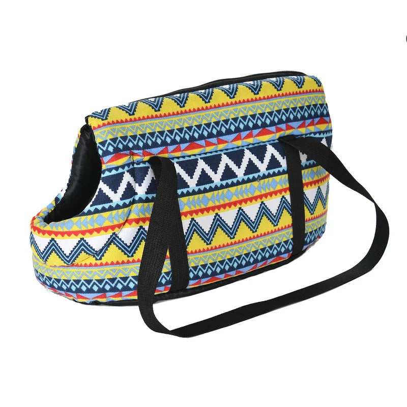 Soft Breathable Pet Carrier Backpack for Small Dogs & Cats — Sling Shoulder Bag, Sizes S & L (40×18×20 cm / 15.7×7.1×7.9 in; 50×23×28 cm / 19.7×9.1×11 in) without fur
