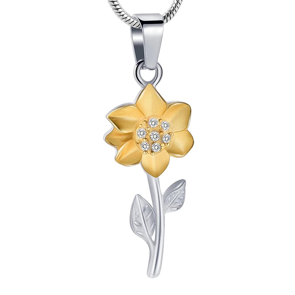 Sunflower Ashes Necklace Pendant