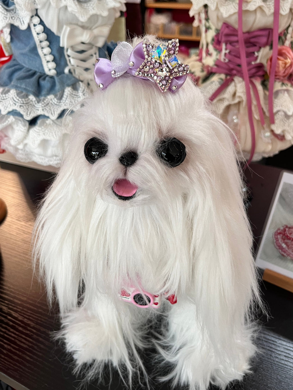 Rhinestone Star Bow Hair Clip for Pets