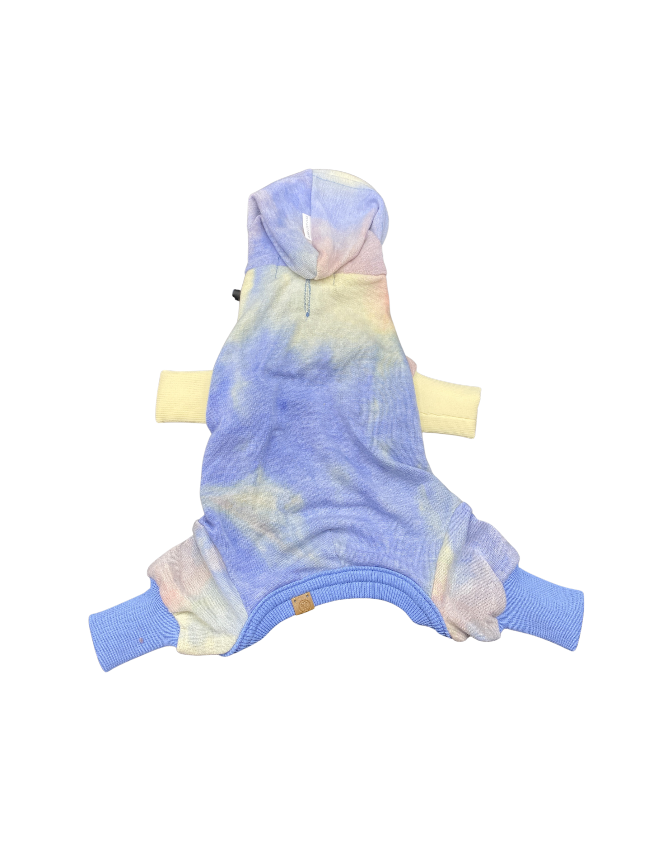 Dale' Rainbow Tie-Dye Hooded Onesie