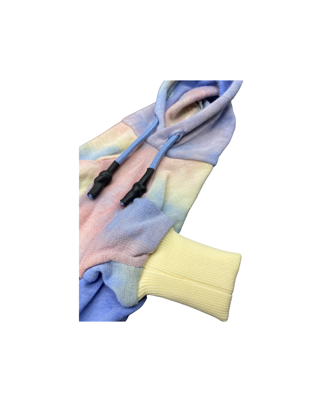 Dale' Rainbow Tie-Dye Hooded Onesie