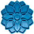 Mandala eTray Shallow Slow Feeder Dog Bowl for Enrichment | USA Made Blue Mandala eTray