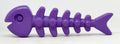 Fish Bone Nylon Dog Toy for Aggressive Chewers | USA Made | SodaPup Fish Bone Nylon Chew Toy - Purple