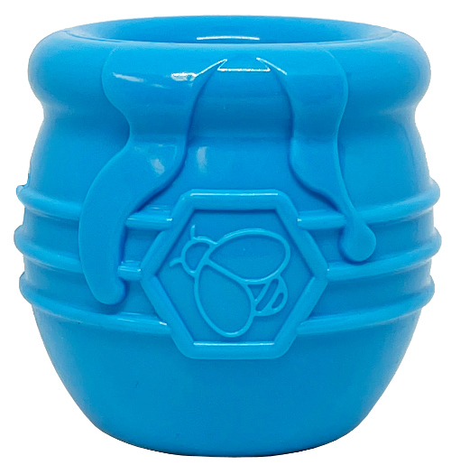 SodaPup Honey Pot Dog Treat Dispenser – PUP-X Rubber Enrichment Toy | L & XL | USA Made