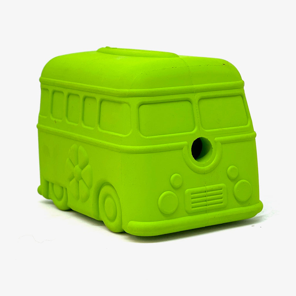 Surf's Up! Retro Van Dog Toy - Durable Chew Toy for Large Dogs | USA Made Surf's Up Van - Green