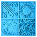 Sky eMat - Enrichment Lick Mat for Dogs and Cats | Celestial Design | SodaPup Light Blue Sky emat