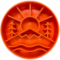 Great Outdoors eBowl - Slow Feeder Dog Bowl & Enrichment | USA Made Great Outdoors ebowl - orange