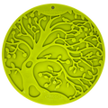 Tree of Life eMat - Enrichment Lick Mat For Dogs and Cats - With Suction Cups | Tree Design | USA Made Green Tree of Life E-Mat