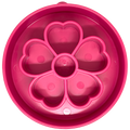 Flower eBowl Deep Slow Feeder Dog Bowl for Enrichment | USA Made Flower Bowl - Pink
