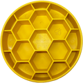 Honeycomb eBowl Deep Slow Feeder Dog Bowl for Enrichment | USA Made Honeycomb ebowl - yellow