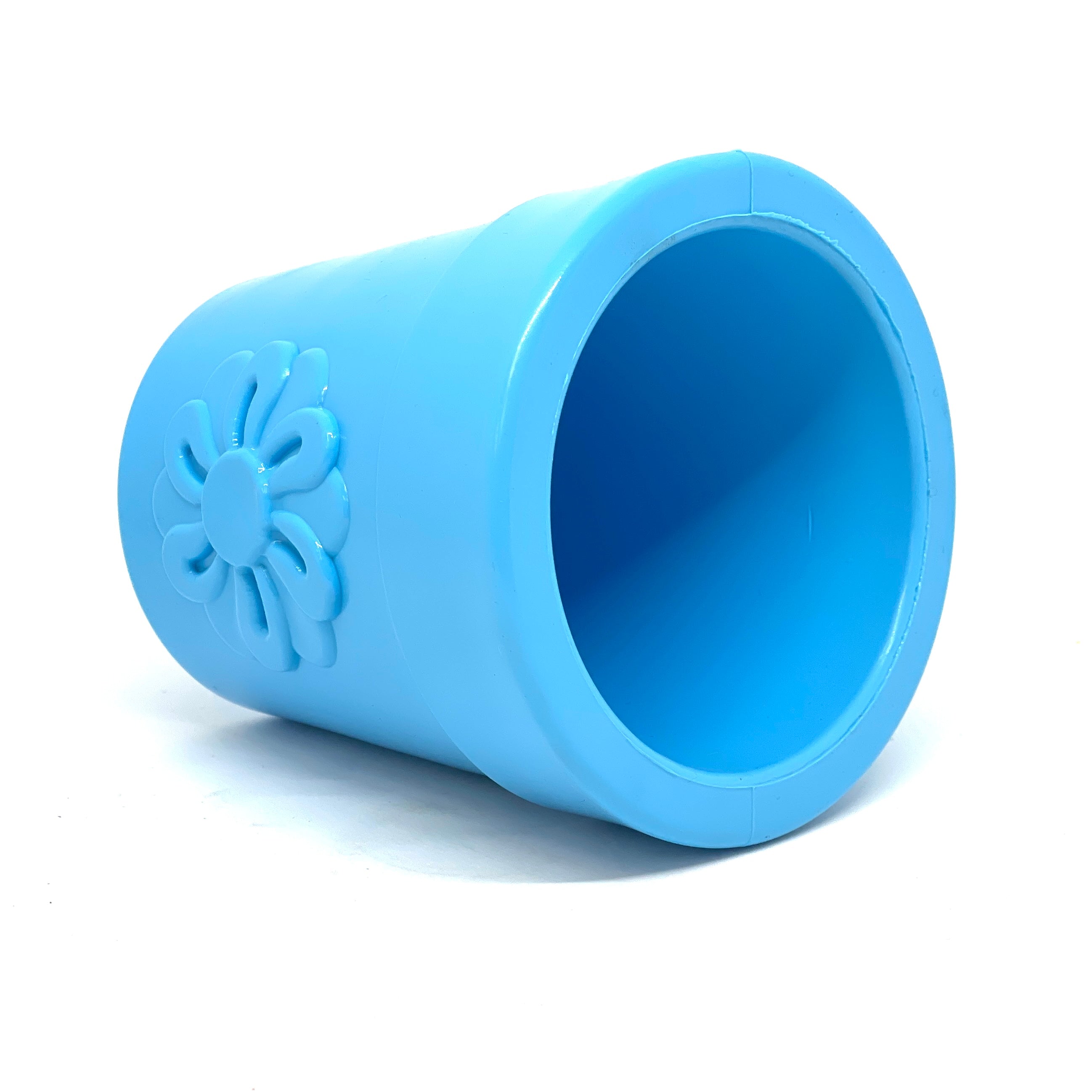 SodaPup Large Flower Pot Dog Treat Dispenser – USA-Made Natural Rubber | 3 Colors