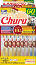 Churu Senior Cat Treats Taurine Hydration Lickable Tuna Chicken 40/60 Tubes Tuna Chicken Variety 1 Count (Pack Of 60)