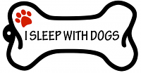 Bone Shaped Keychains I Sleep With Dogs