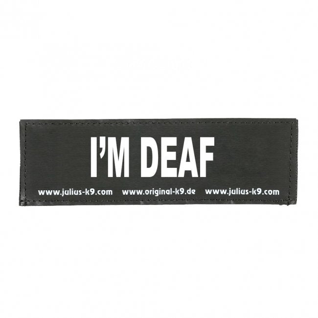 Julius-K9 Patch, Small I'm Deaf