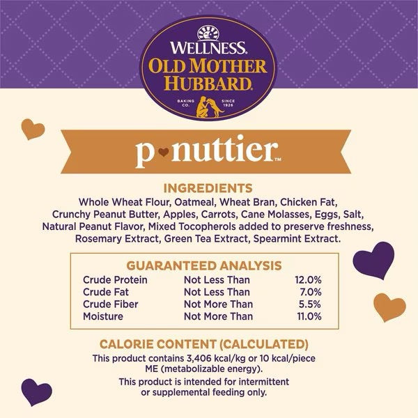Old Mother Hubbard P-Nuttier Value Box Mini Crunchy Dog Treats (6lb)