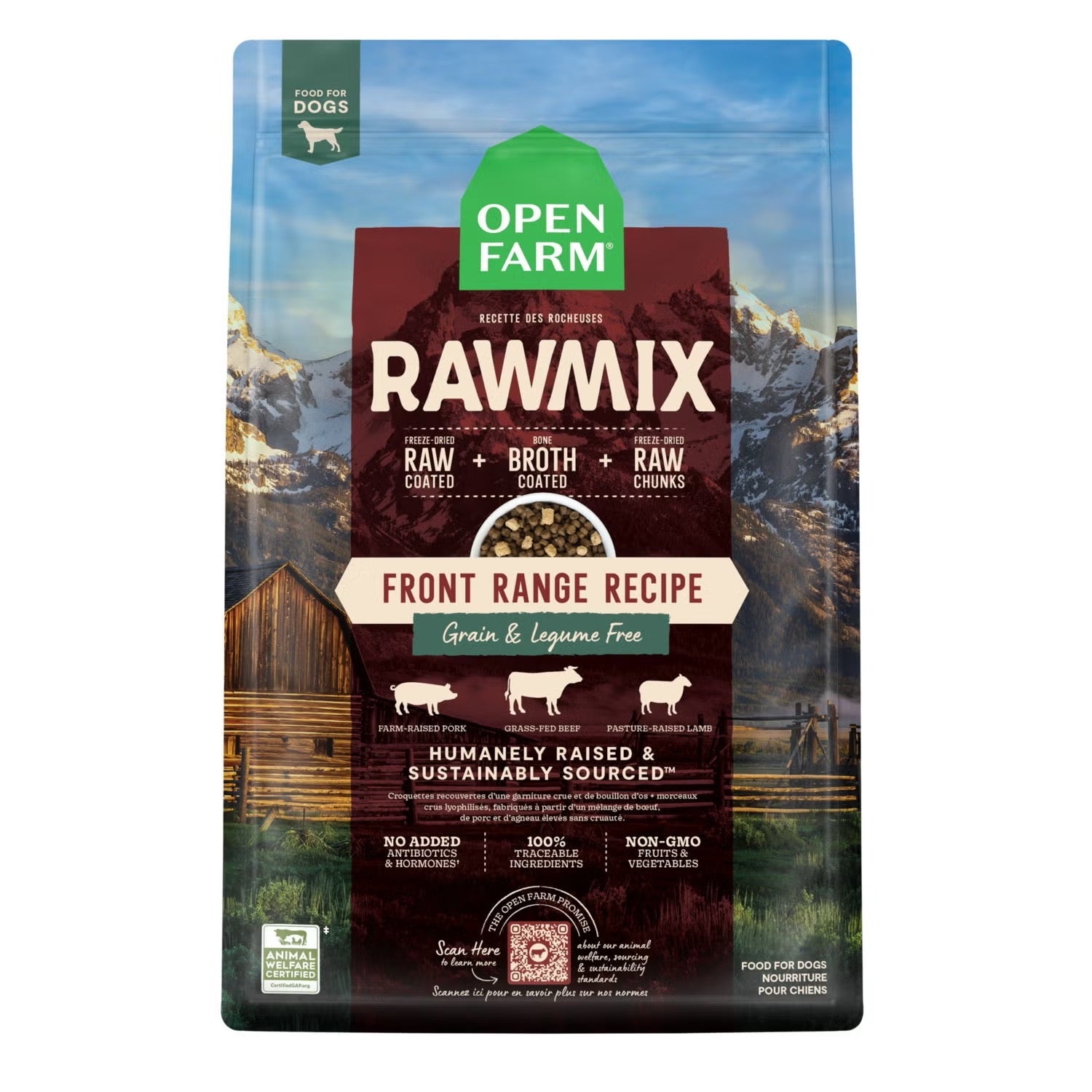 Open Farm RawMix Grain Free Front Range Dry Dog Food 20lb