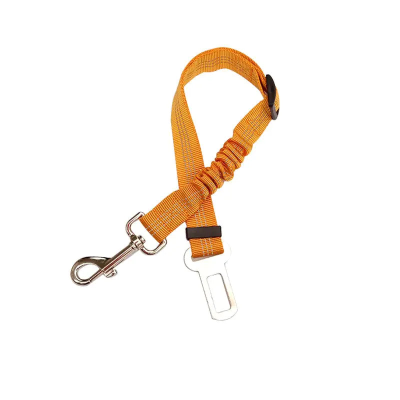 Car Safety Belt Pet Reflective Leash Orange