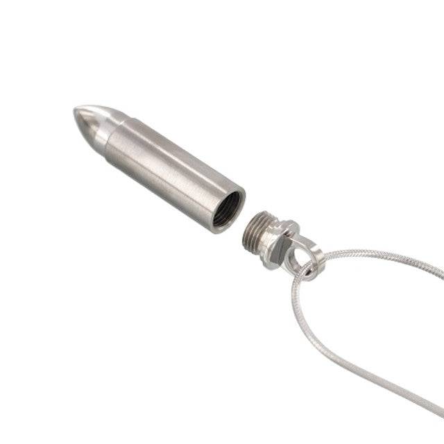 Silver Bullet Ashes Necklace Pendant
