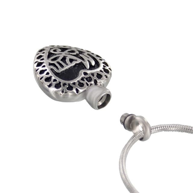 Mom Heart Cremation Necklace Pendant