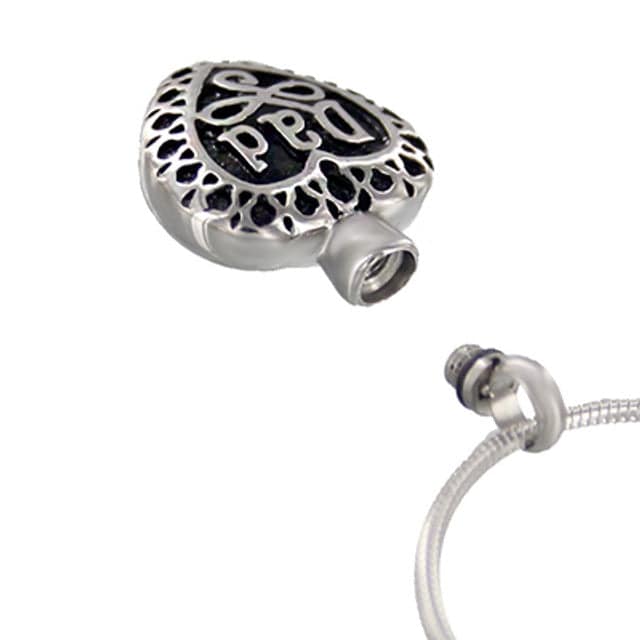 Dad Heart Ashes Necklace Pendant