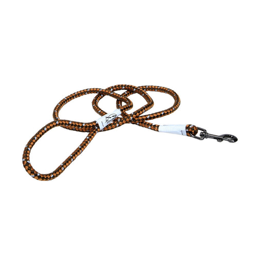 Braided Rope Snap Dog Leash Campfire Orange 6 foot