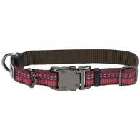 K9 Explorer Reflective Adjustable Dog Collar and leash Large 18" - 26" Berry