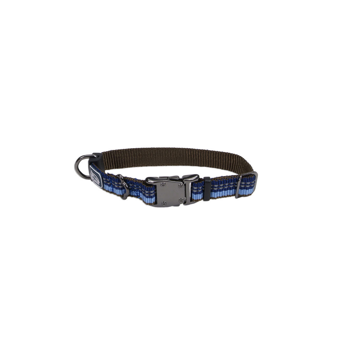 K9 Explorer Reflective Adjustable Dog Collar and leash Large 18" - 26" Sapphire