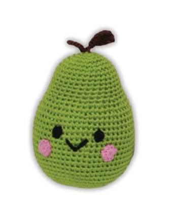 Bartlett Pear Crocheted Knit Knack Pet Toy