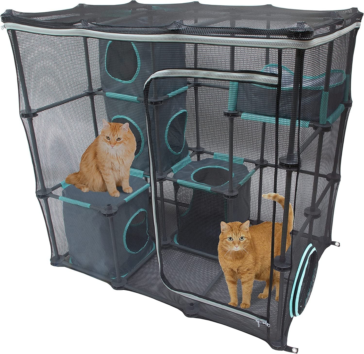 Kitty City Outdoor Catio Furniture and Play Kits for Cats, Outdoor Mega Kit Outdoor Mega Kit