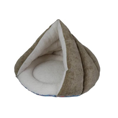 Kitty Kasa Hut Cat Bed Brown