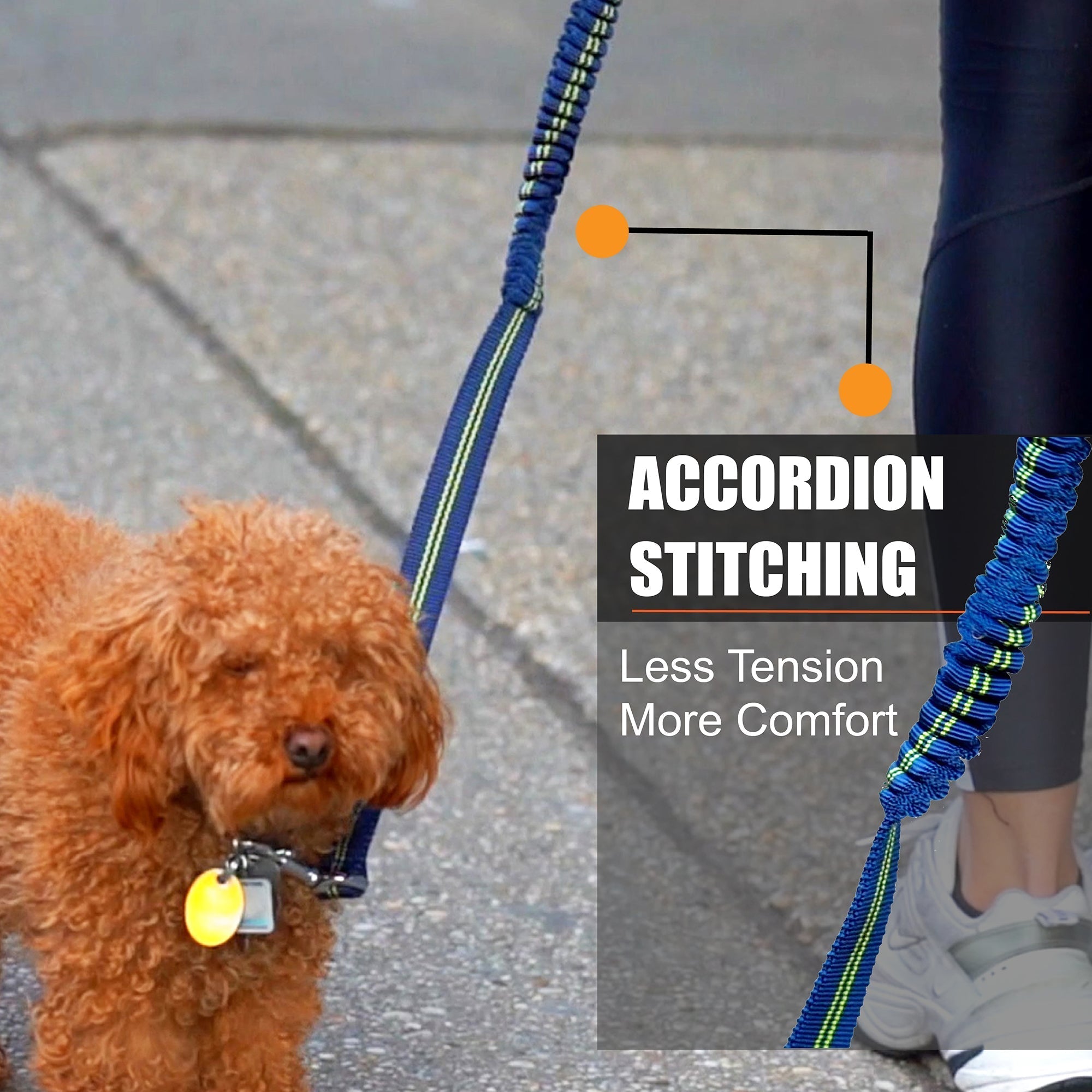 Pet Life ® 'Free-Fetcher' Hands Free Over-The-Shoulder Shock Absorbent Dog Leash