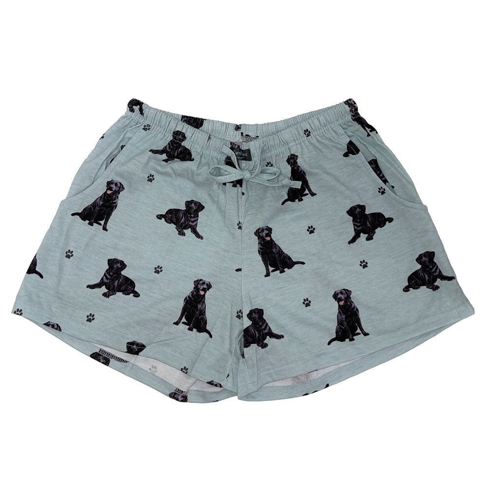 Labrador (Black) Pajama Shorts -Soft!