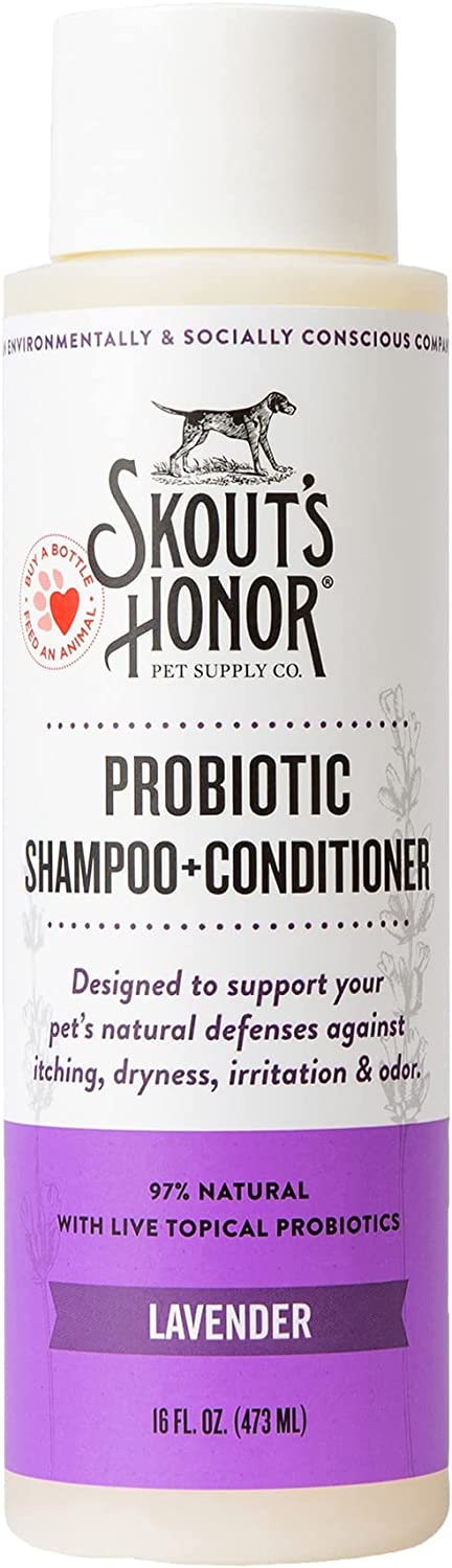 Probiotic Pet Shampoo & Conditioner for Dogs Lavender 16-oz