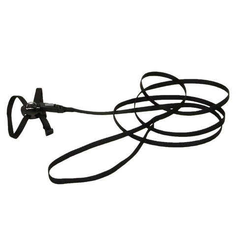 Adjustable Kitten Harness & 6' Leash Combo Black