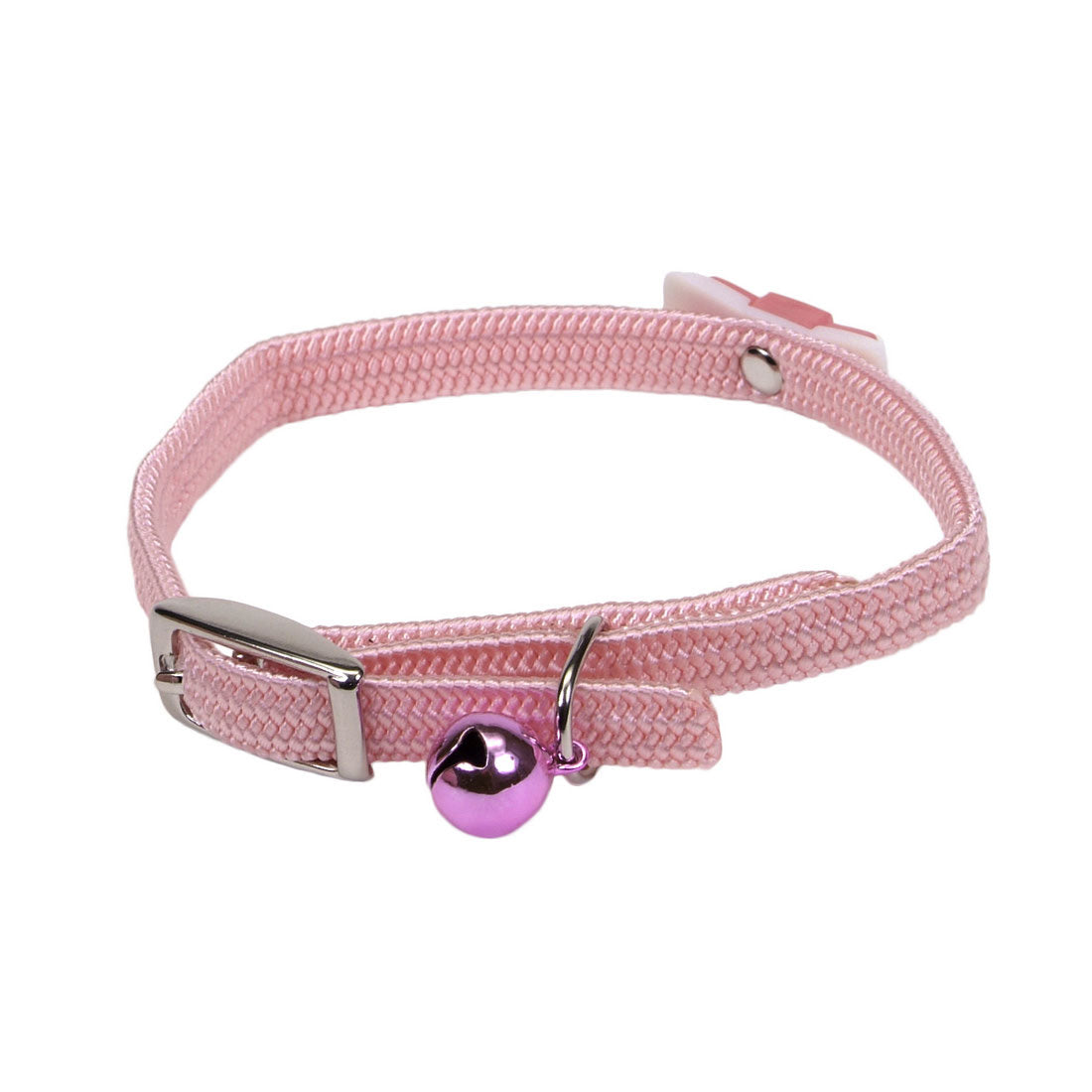 Li'l Pals Kitten Elastic Safety Collar 5/16x8" w/Bow by Coastal Pink