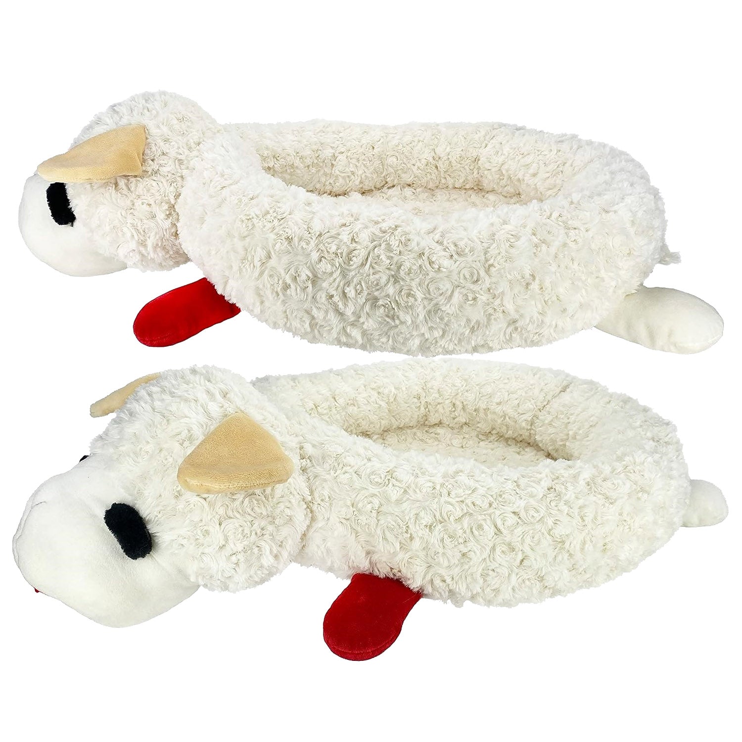Lamb Chop Bed, 27" Cuddly Dog Bed 27" 2 Pack