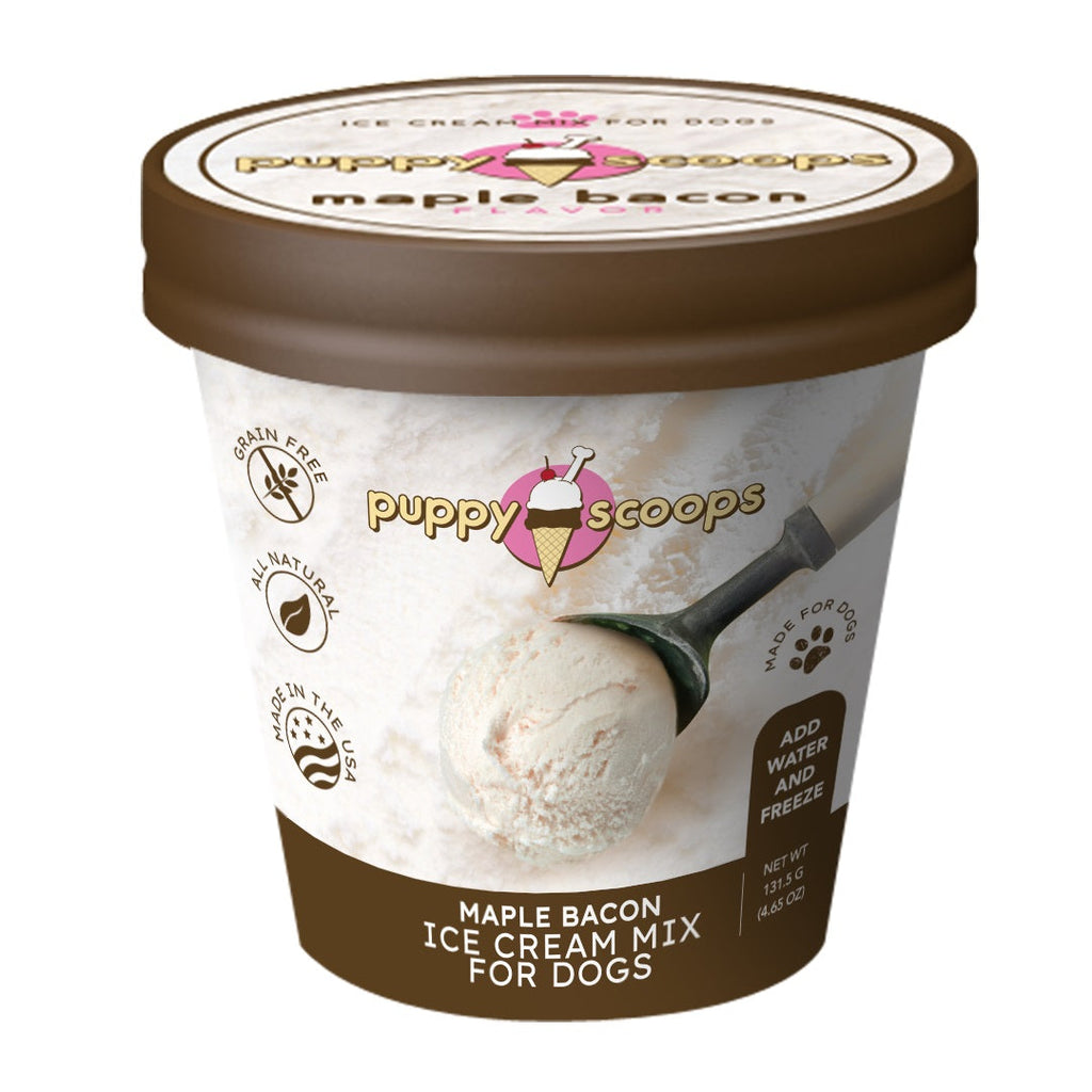 Ice Cream Mix for Dogs 4-pack (Vanilla, Maple Bacon, Peanut Butter & Carob)