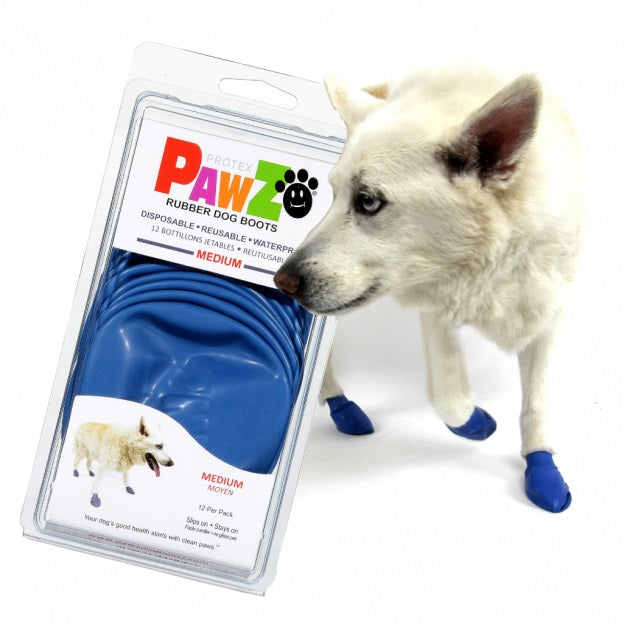 Rubber Boots for Dogs & Cats by Pawz Medium - Blue