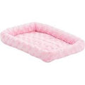 Plush Pink Bolstered Pet Bed 36"
