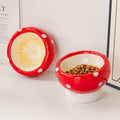 Mushroom Ceramic Pet Bowl Set (2 pcs per set)