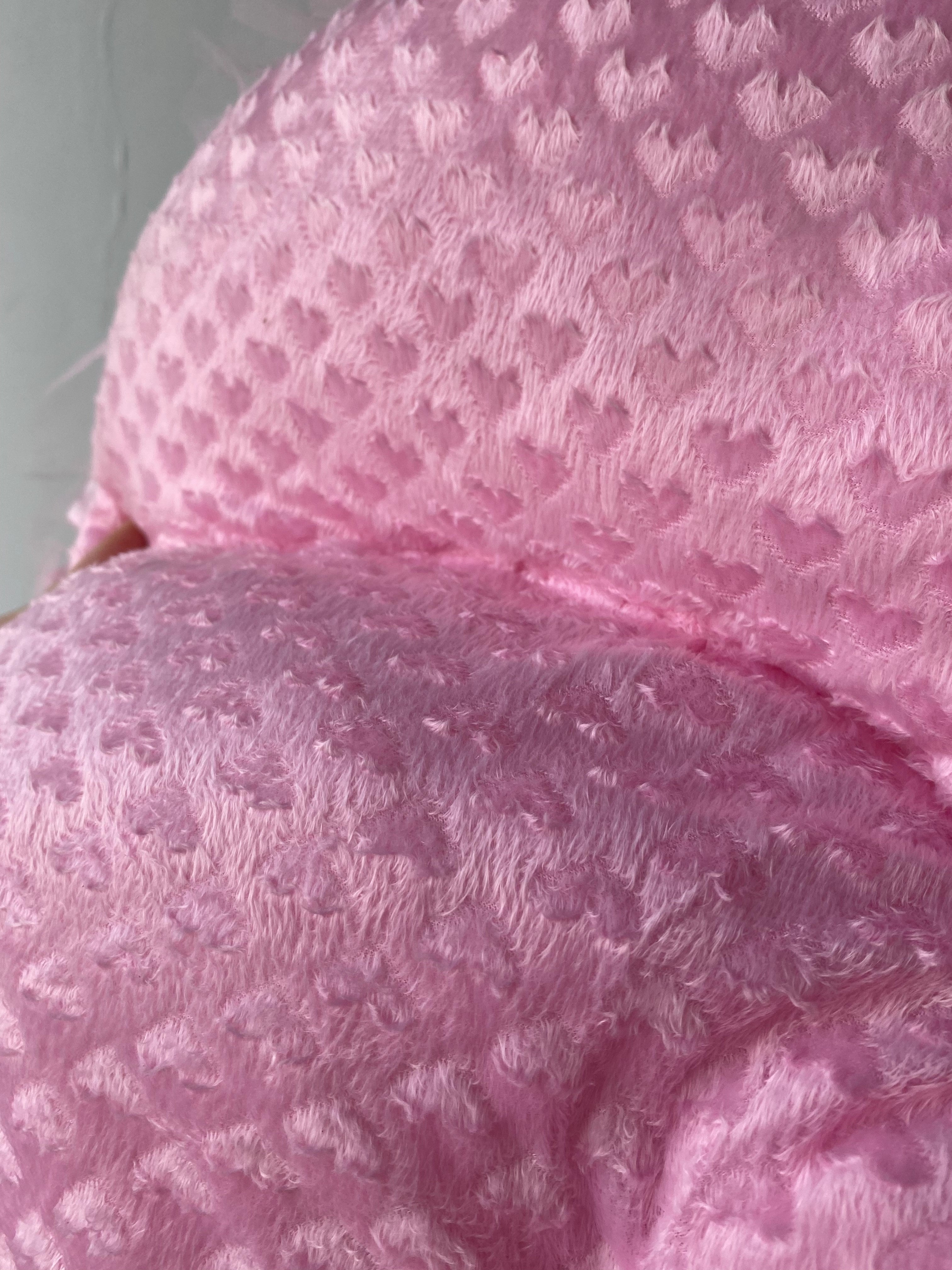 Pink Princess Plush Pet Bed