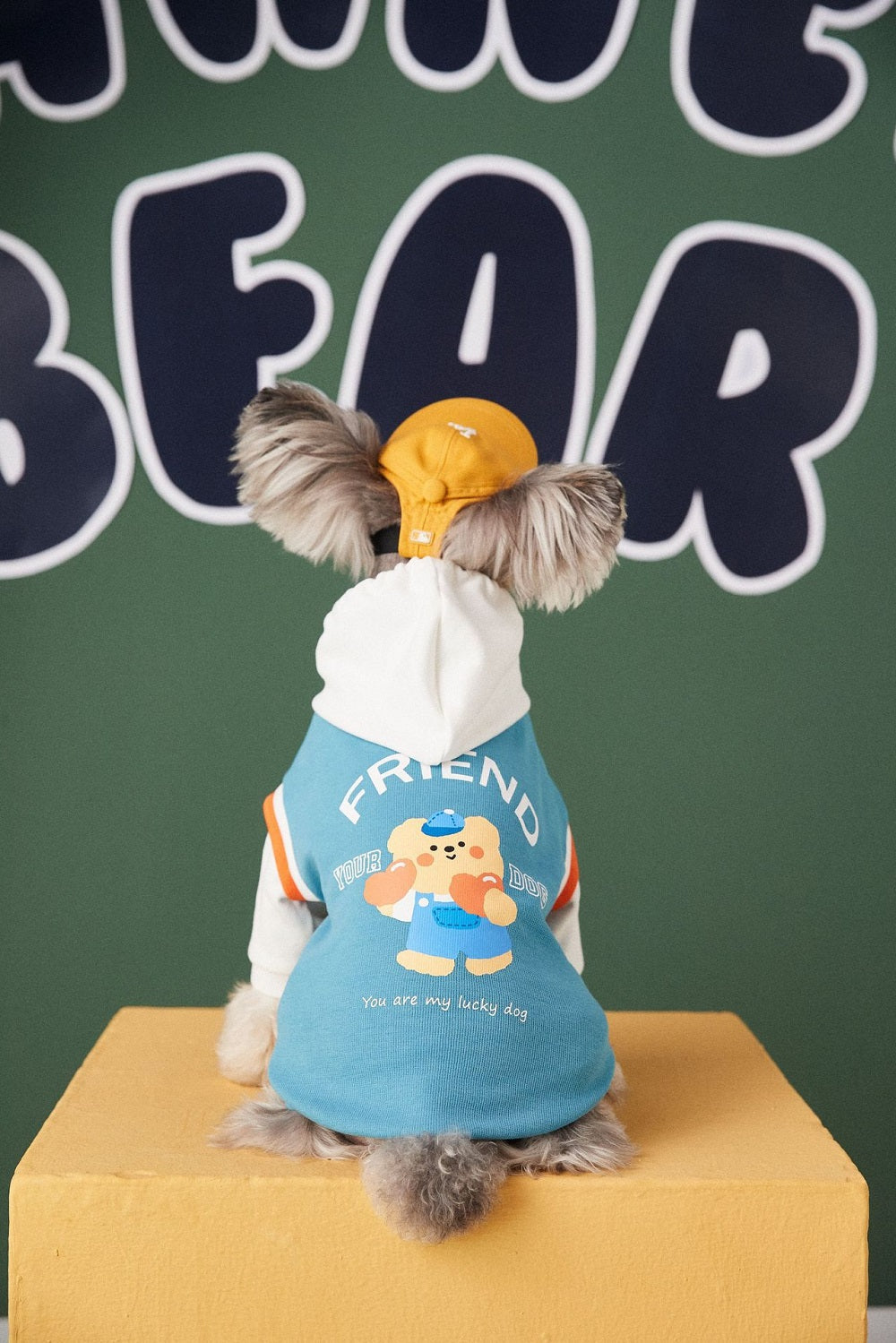 Buddy Bear Dog Hoodie Pet Clothing Blue
