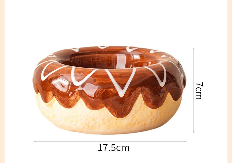 Donut Ceramic Pet Bowl (2 pcs per set)