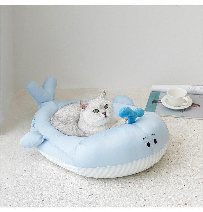 Blue Whale Cozy Pet Bed