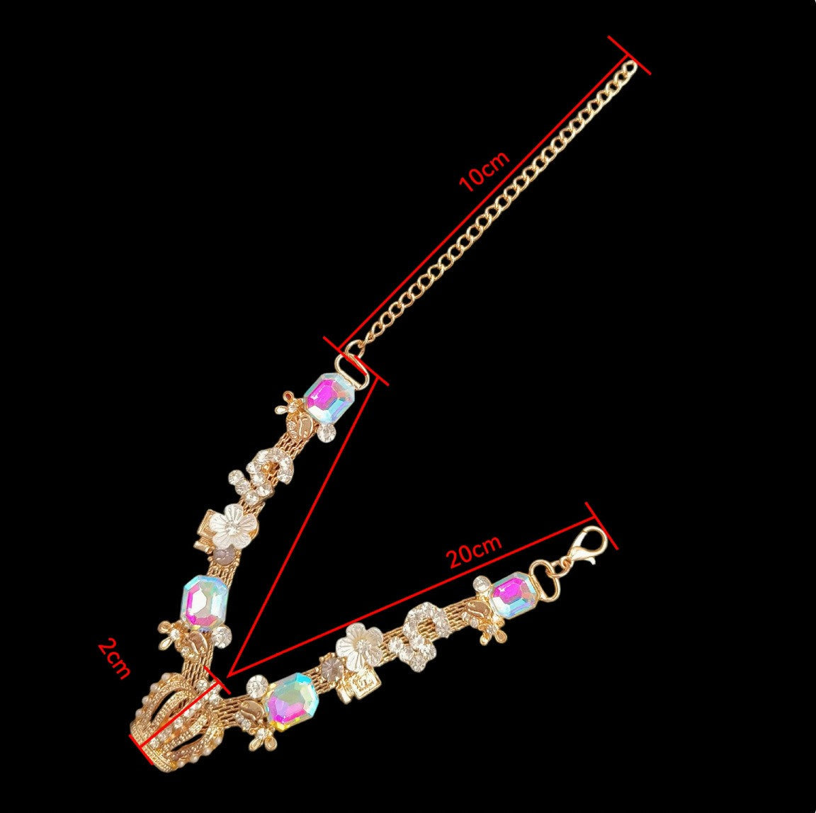 Gold Crown Pet Necklace Gift Box Set