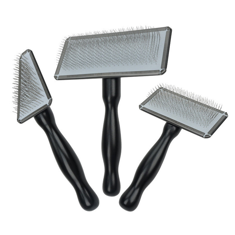Black Pet Slicker Brush for Dogs and Cats