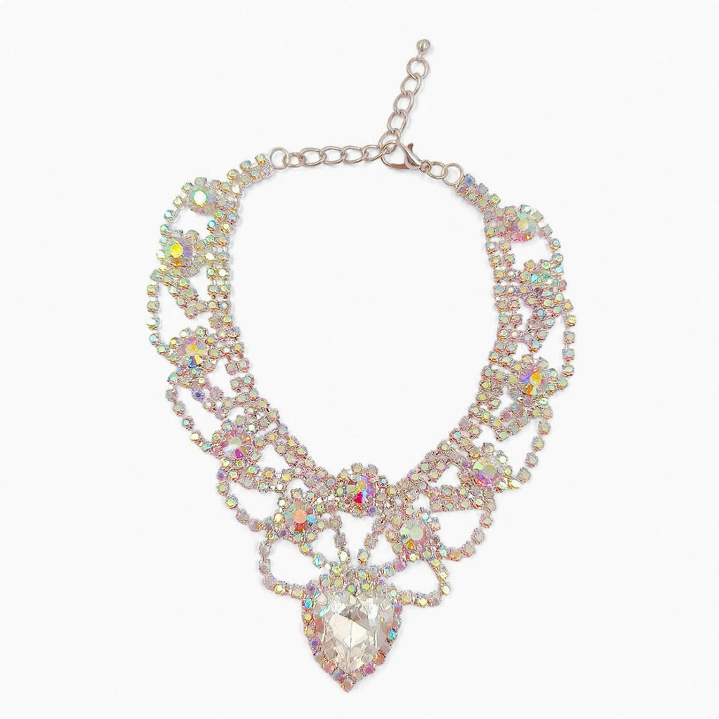 Iridescent Heart Pet Necklace Gift Box Set