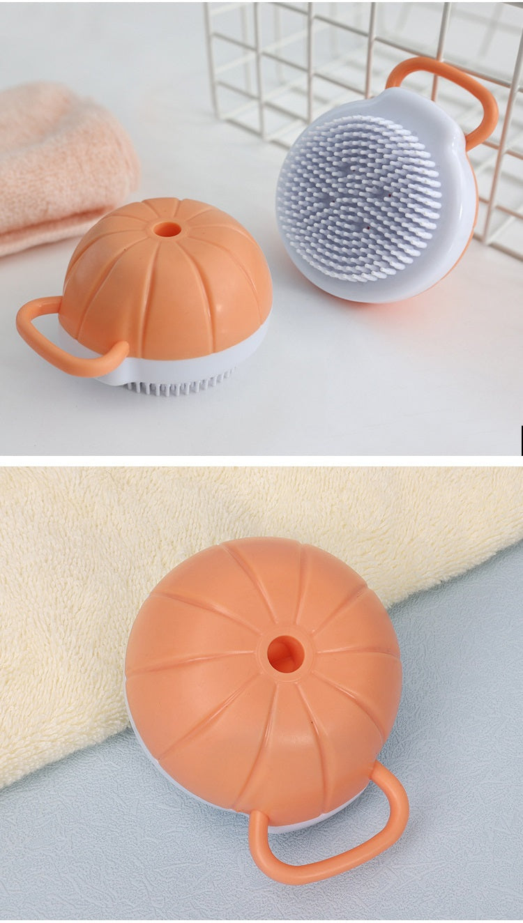 Pet Shampoo Dispensing Bath Brush