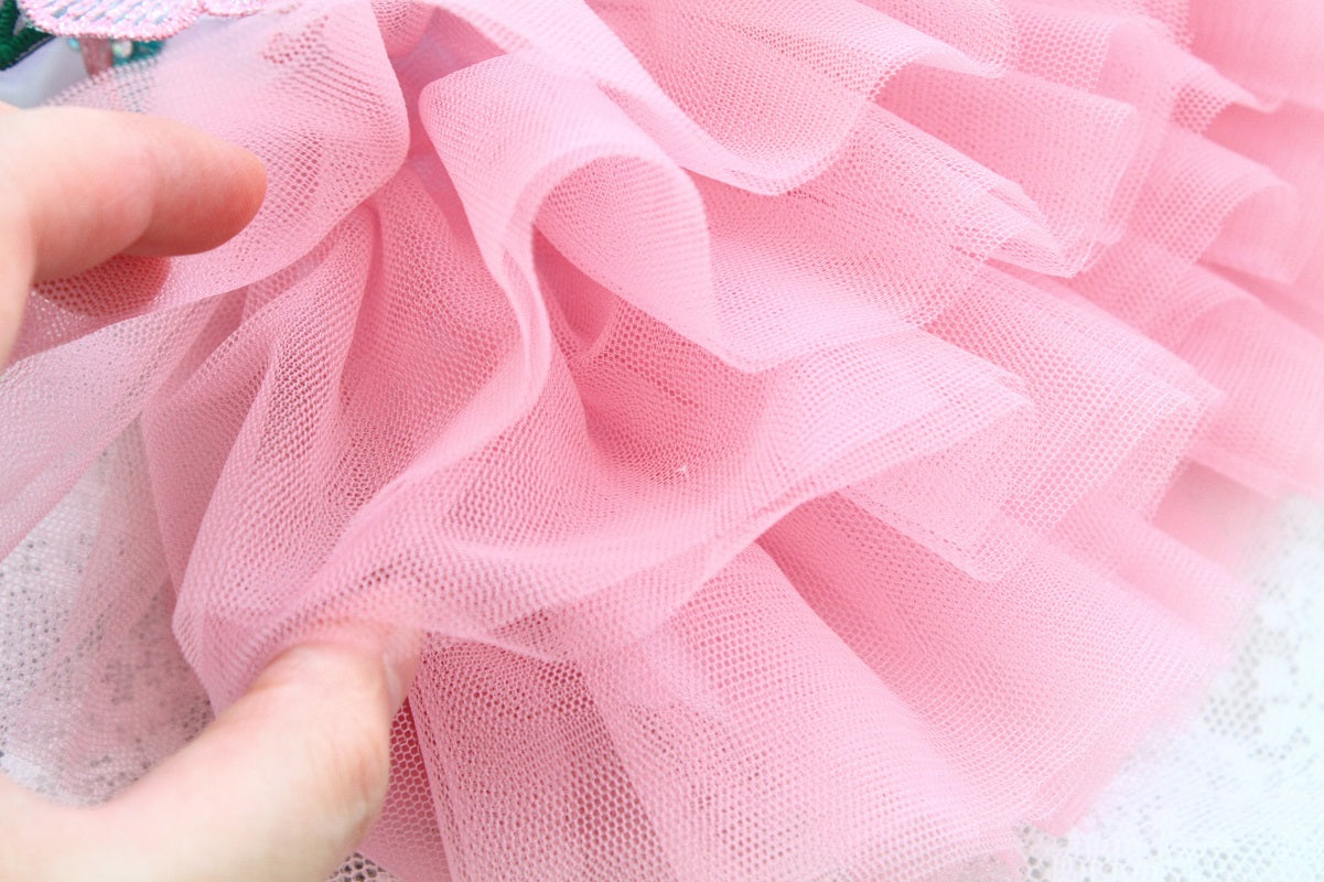 Peony Pavilion Silk Embroidery Pet Dress