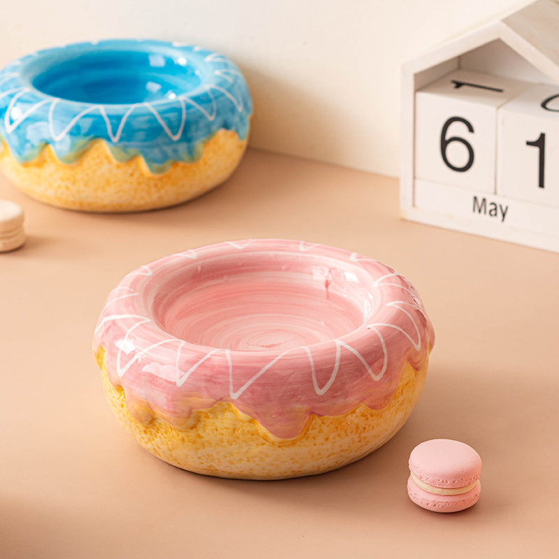 Donut Ceramic Pet Bowl (2 pcs per set)